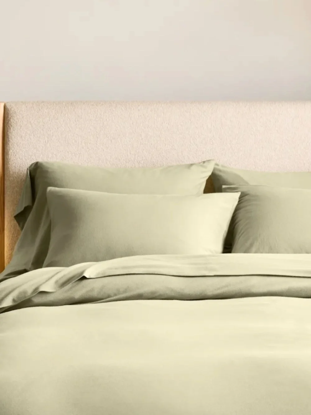 New Organic Jersey Duvet Cover set with sham twin size Moss Green